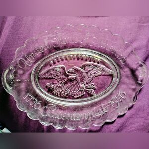 Vintage Avon United States Bicentennial Glass Plate